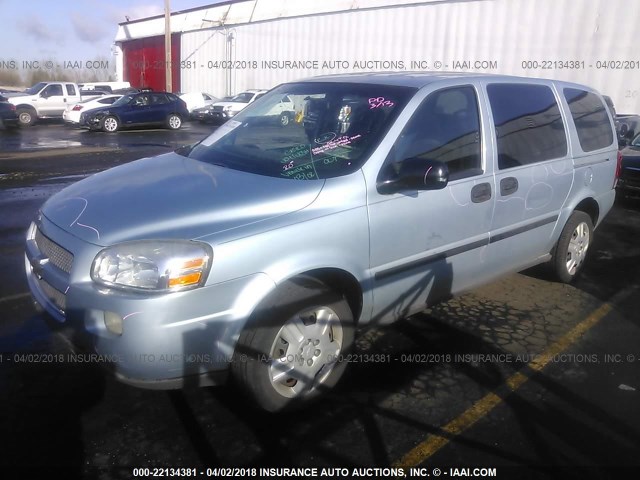 1GNDV23147D137956 - 2007 CHEVROLET UPLANDER LS Light Blue photo 2