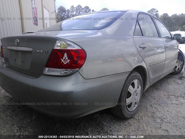 4T1BE30K26U706686 - 2006 TOYOTA CAMRY LE/XLE/SE TAN photo 4