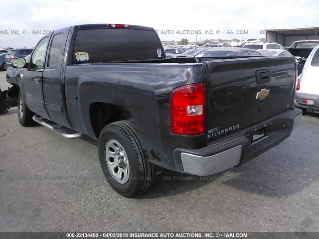 1GCRCREA1BZ249944 - 2011 CHEVROLET SILVERADO C1500  LS BLACK photo 3