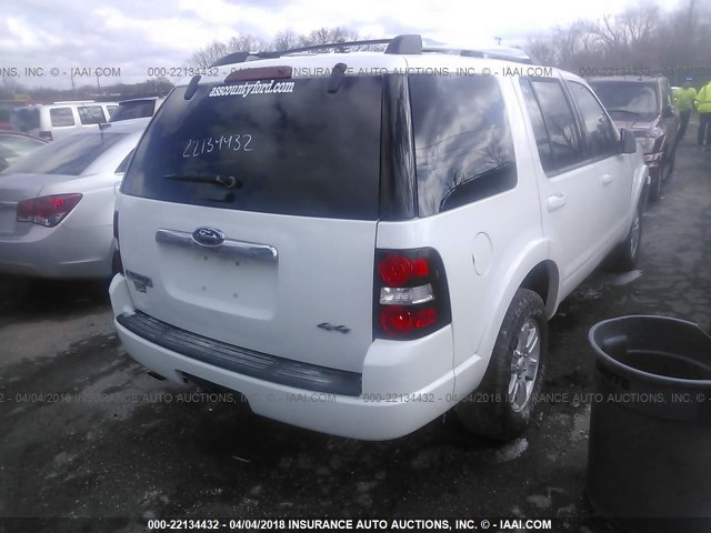 1FMEU73E99UA21392 - 2009 FORD EXPLORER XLT WHITE photo 4