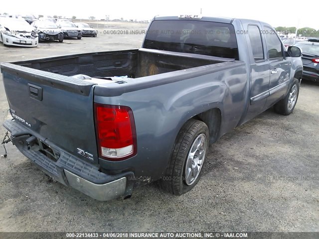 1GTEC29059Z291194 - 2009 GMC SIERRA C1500 SLE BLUE photo 4