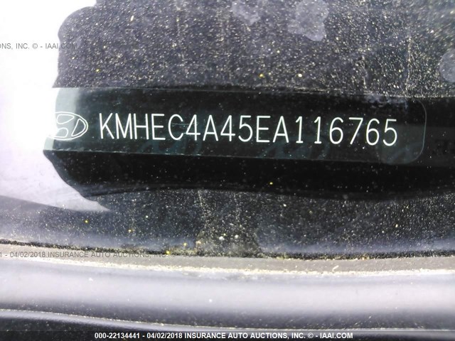 KMHEC4A45EA116765 - 2014 HYUNDAI SONATA HYBRID SILVER photo 9