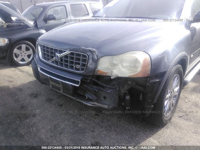 YV4CZ852061250365 - 2006 VOLVO XC90 V8 GRAY photo 6