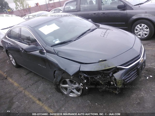 1G1ZB5STXHF171815 - 2017 CHEVROLET MALIBU LS ნაცრისფერი ფოტო 1