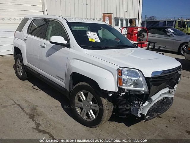 2GKALMEK2G6360891 - 2016 GMC TERRAIN SLE WHITE photo 1