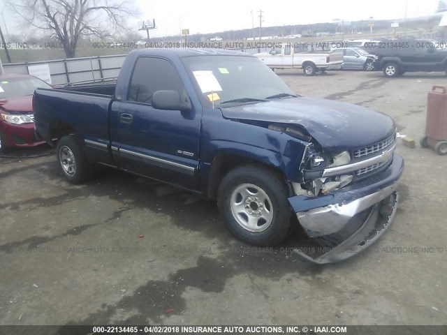 1GCEC14W91Z245622 - 2001 CHEVROLET SILVERADO C1500 BLUE photo 1