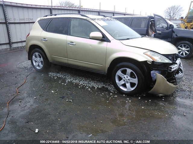 JN8AZ08T44W219950 - 2004 NISSAN MURANO SL/SE TAN photo 1