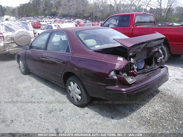 4T1BG28K1WU202834 - 1998 TOYOTA CAMRY CE/LE/XLE MAROON photo 3
