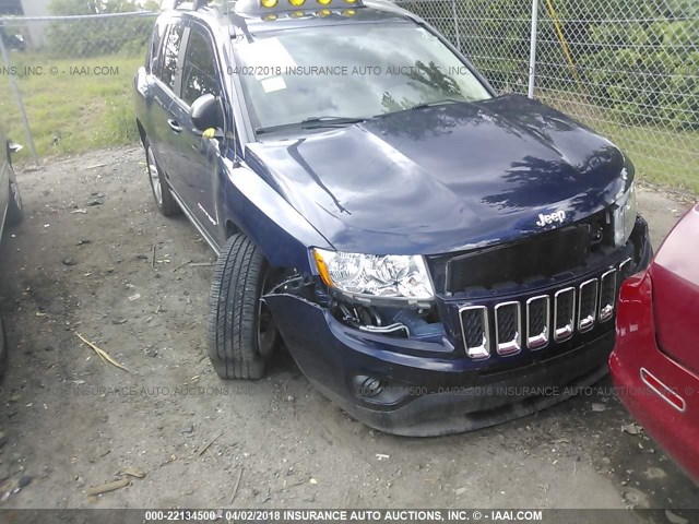 1C4NJCBA0CD665648 - 2012 JEEP COMPASS SPORT BLUE photo 6