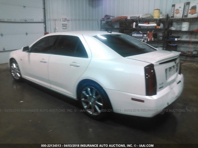 1G6DC67A850143721 - 2005 CADILLAC STS WHITE photo 3