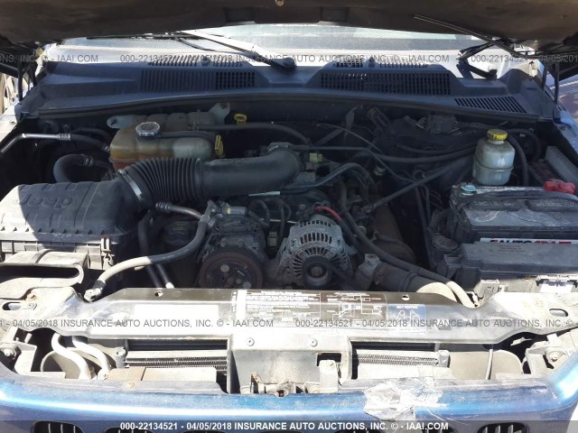 1J4GL48K94W247761 - 2004 JEEP LIBERTY SPORT 蓝色 照片 10