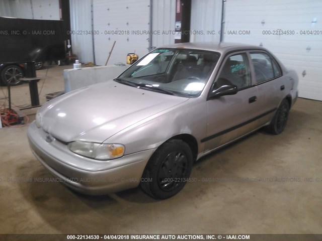 1Y1SK5280WZ431134 - 1998 CHEVROLET GEO PRIZM LSI TAN photo 2