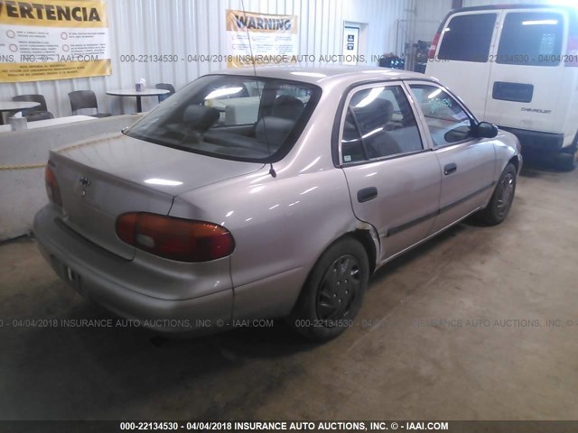 1Y1SK5280WZ431134 - 1998 CHEVROLET GEO PRIZM LSI TAN photo 4