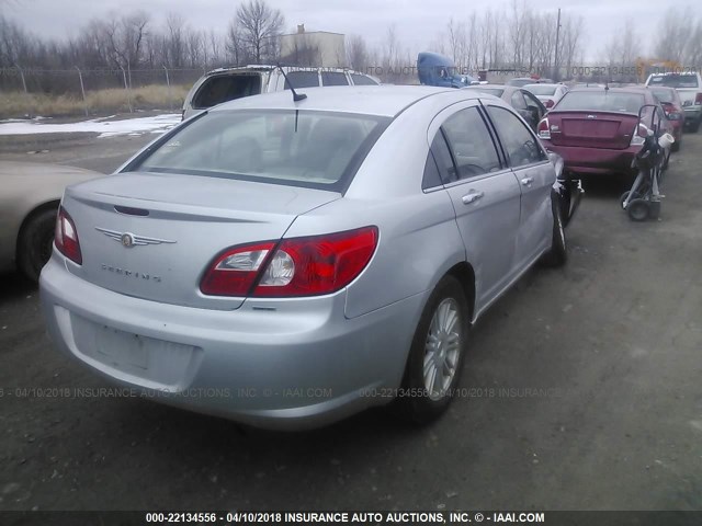 1C3LC66K48N162135 - 2008 CHRYSLER SEBRING LIMITED SILVER photo 4