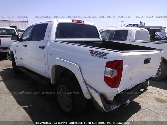 5TFEY5F11EX171107 - 2014 TOYOTA TUNDRA CREWMAX SR5 WHITE photo 3