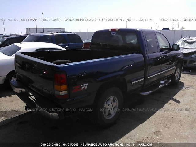 1GCEK19T6XE103231 - 1999 CHEVROLET SILVERADO K1500 BLUE photo 4