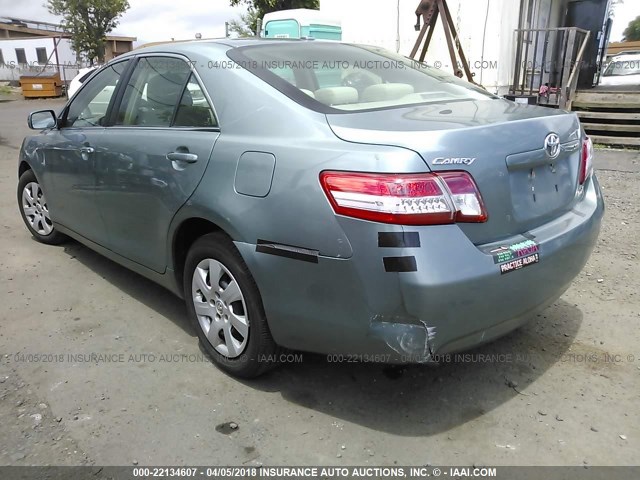 4T1BF3EK0BU679181 - 2011 TOYOTA CAMRY SE/LE/XLE GREEN photo 3