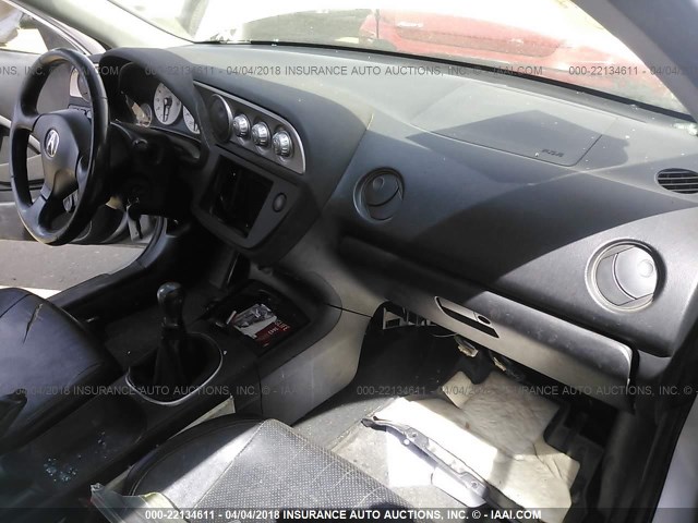 JH4DC53003C011910 - 2003 ACURA RSX TYPE-S SILVER photo 5