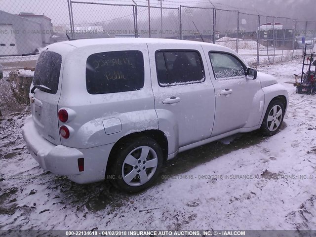 3GNBAADB3AS582636 - 2010 CHEVROLET HHR LS SILVER photo 4