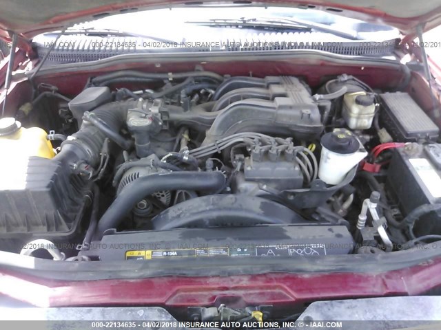 1FMZU73E05ZA49211 - 2005 FORD EXPLORER XLT/XLT SPORT/NBX RED photo 10