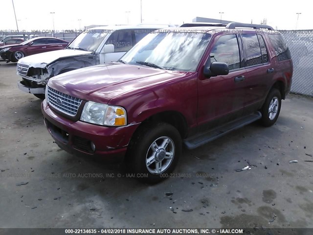 1FMZU73E05ZA49211 - 2005 FORD EXPLORER XLT/XLT SPORT/NBX RED photo 2
