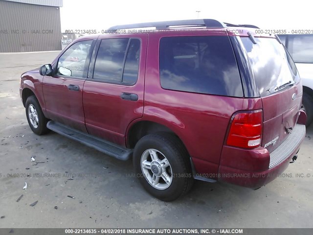 1FMZU73E05ZA49211 - 2005 FORD EXPLORER XLT/XLT SPORT/NBX RED photo 3