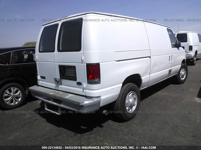 1FTSE34SX1HB18745 - 2001 FORD ECONOLINE E350 SUPER DUTY VAN WHITE photo 4