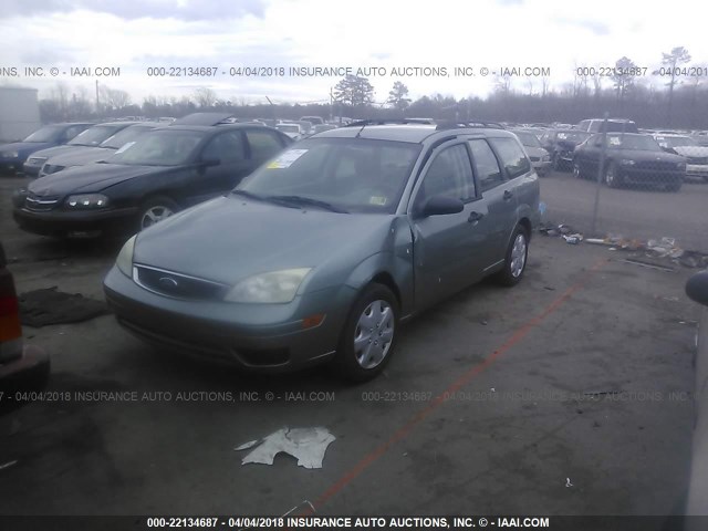 1FAFP36N45W306669 - 2005 FORD FOCUS ZXW GREEN photo 2