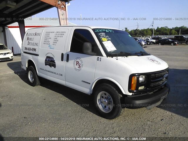 1GCHG35R111175568 - 2001 CHEVROLET EXPRESS G3500  WHITE photo 1