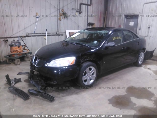 1G2ZG57B794187383 - 2009 PONTIAC G6 BLACK photo 2