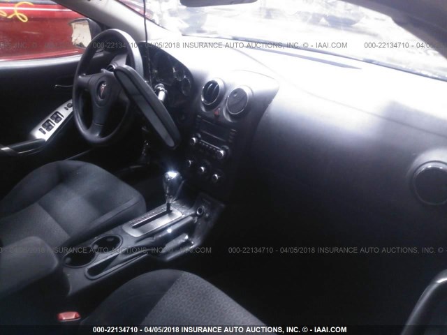 1G2ZG57B794187383 - 2009 PONTIAC G6 BLACK photo 5