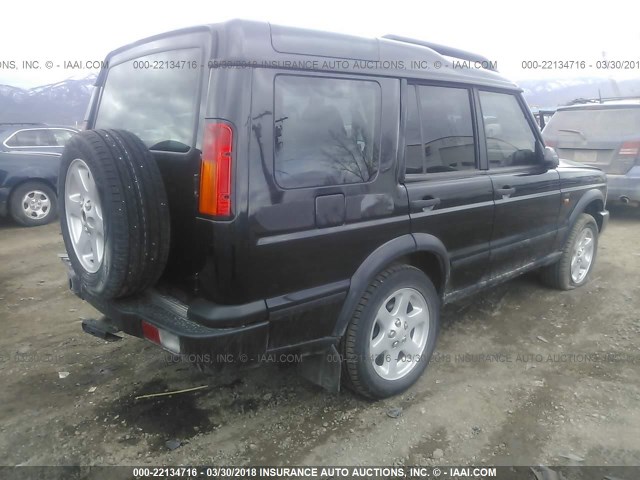 SALTW19444A859303 - 2004 LAND ROVER DISCOVERY II SE BLACK photo 4