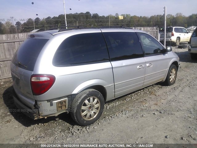 2C4GP54L85R470818 - 2005 CHRYSLER TOWN & COUNTRY TOURING SILVER photo 4