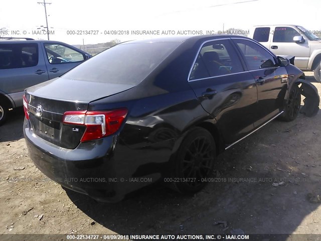 4T1BF1FK7DU245488 - 2013 TOYOTA CAMRY L/SE/LE/XLE BLUE photo 4