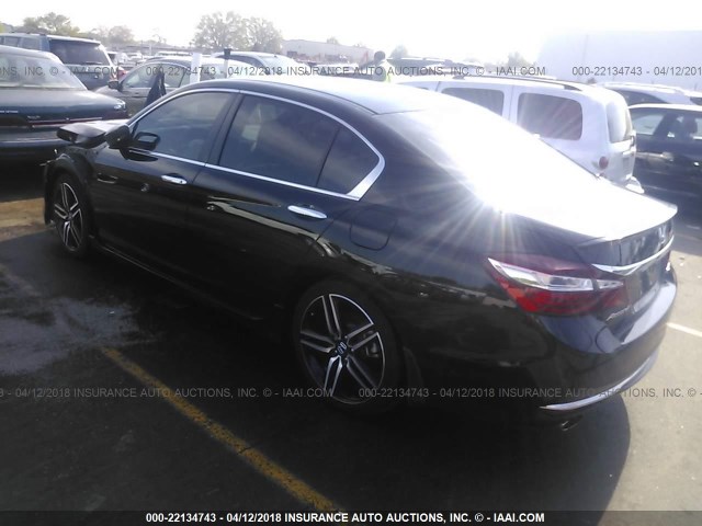 1HGCR2F56HA085662 - 2017 HONDA ACCORD SPORT შავი ფოტო 3