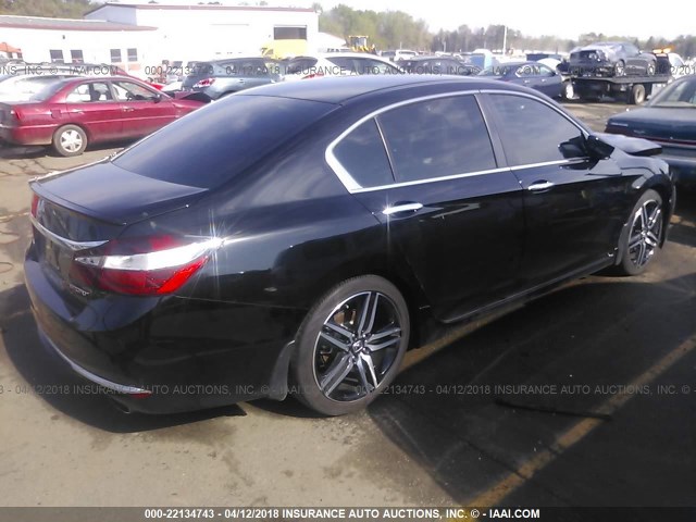 1HGCR2F56HA085662 - 2017 HONDA ACCORD SPORT შავი ფოტო 4
