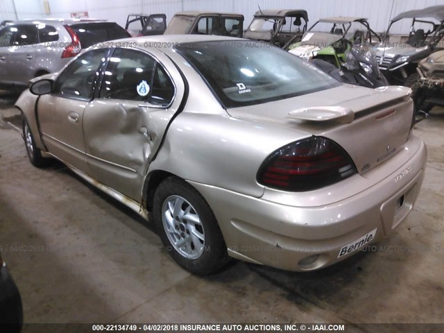 1G2NF52E14M588388 - 2004 PONTIAC GRAND AM SE1 GOLD photo 3