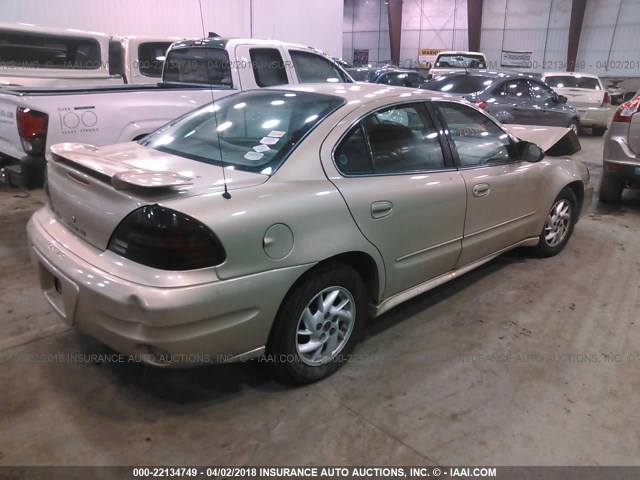 1G2NF52E14M588388 - 2004 PONTIAC GRAND AM SE1 GOLD photo 4