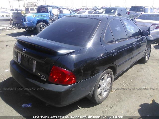 3N1CB51D85L537850 - 2005 NISSAN SENTRA 1.8/1.8S BLACK photo 4