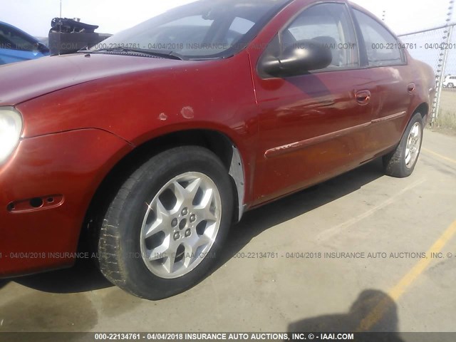 1B3ES46C5YD538045 - 2000 DODGE NEON ES ORANGE photo 6