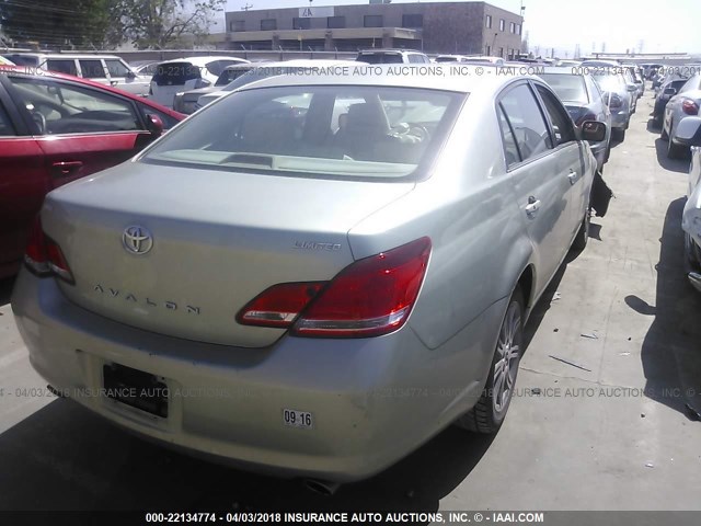 4T1BK36B05U052141 - 2005 TOYOTA AVALON XL/XLS/TOURING/LIMITED GREEN photo 4