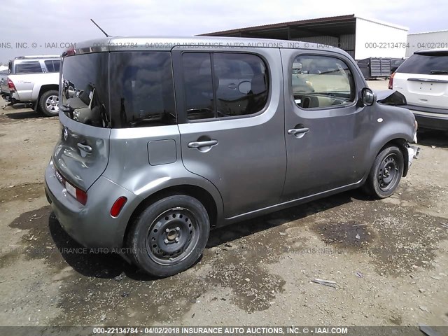 JN8AZ2KR9BT203699 - 2011 NISSAN CUBE S/SL/KROM GRAY photo 4