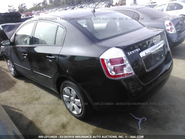 3N1AB6AP8AL600480 - 2010 NISSAN SENTRA 2.0/2.0S/SR/2.0SL BLACK photo 3