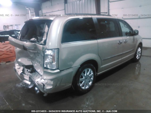 2C4RC1BG5ER467412 - 2014 CHRYSLER TOWN & COUNTRY TOURING GOLD photo 4