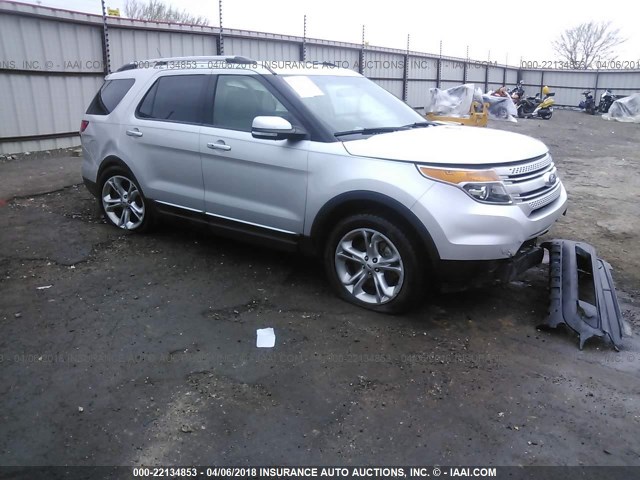 1FM5K8F80DGC93581 - 2013 FORD EXPLORER LIMITED SILVER photo 1