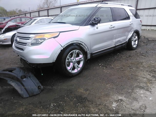 1FM5K8F80DGC93581 - 2013 FORD EXPLORER LIMITED ვერცხლისფერი ფოტო 6