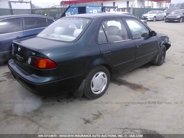 1NXBR12E4XZ262809 - 1999 TOYOTA COROLLA VE/CE/LE 绿色 照片 4