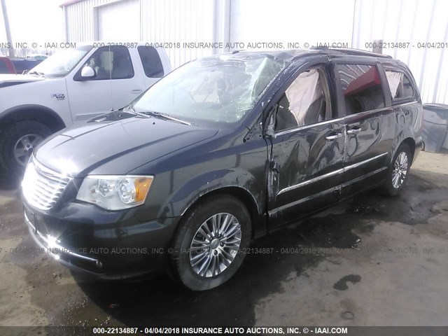 2A4RR6DGXBR728127 - 2011 CHRYSLER TOWN & COUNTRY LIMITED GRAY photo 2