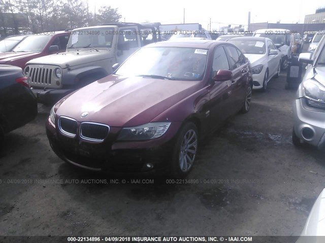 WBAPK5C55BF122346 - 2011 BMW 328 XI SULEV RED photo 2