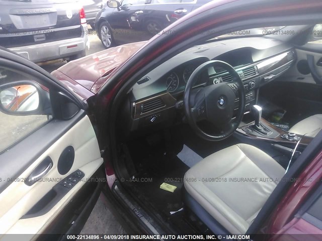 WBAPK5C55BF122346 - 2011 BMW 328 XI SULEV RED photo 5